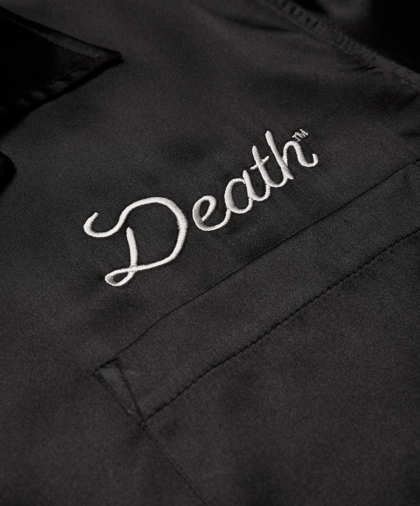 Silk Bowling Shirt - Arcadia - Black - DEATH™