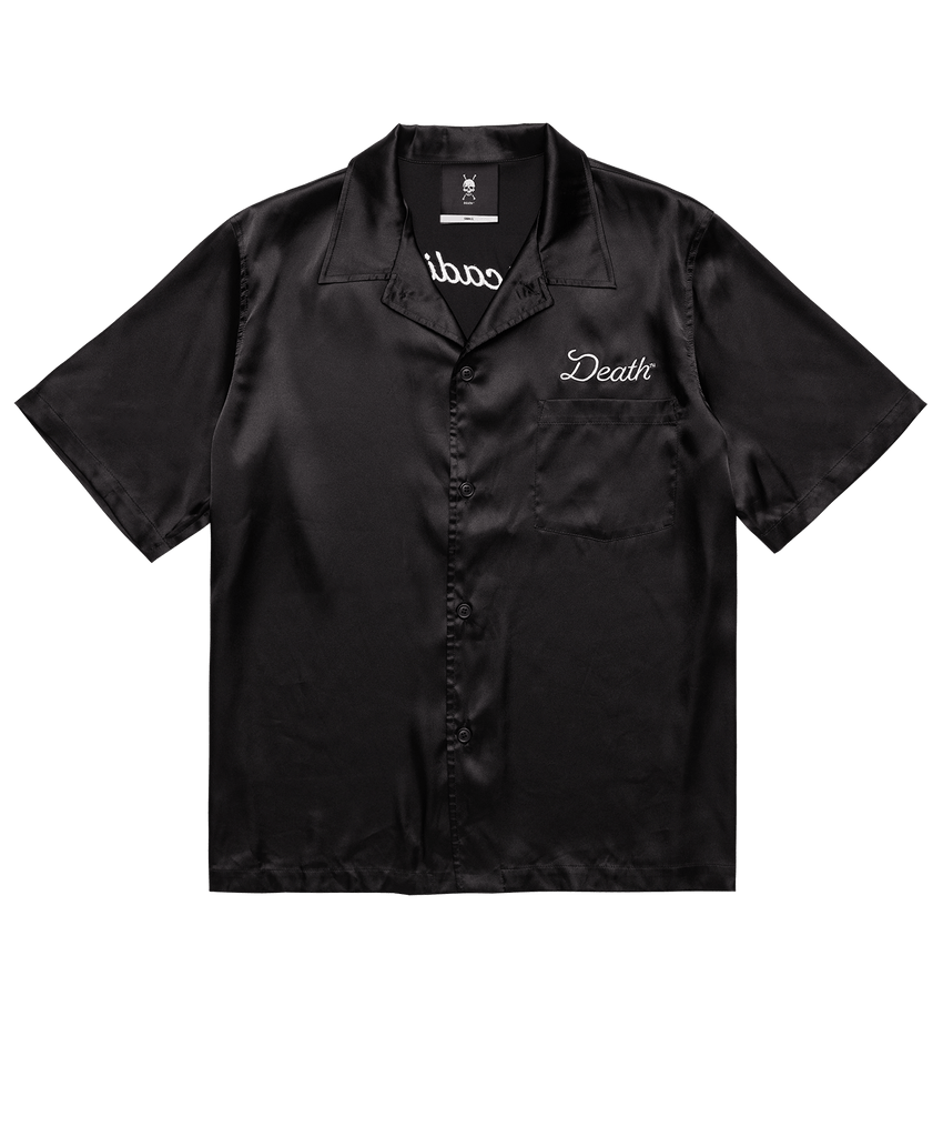 Silk Bowling Shirt - Arcadia - Black - DEATH™